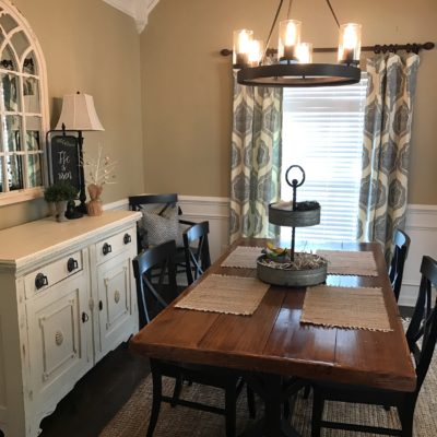 Decorating this Dining Room and making small changes made such a huge impact! See the amazing transformation of this room before and now after!