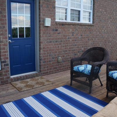 How I transformed my back door with a little paint in just a few hours!