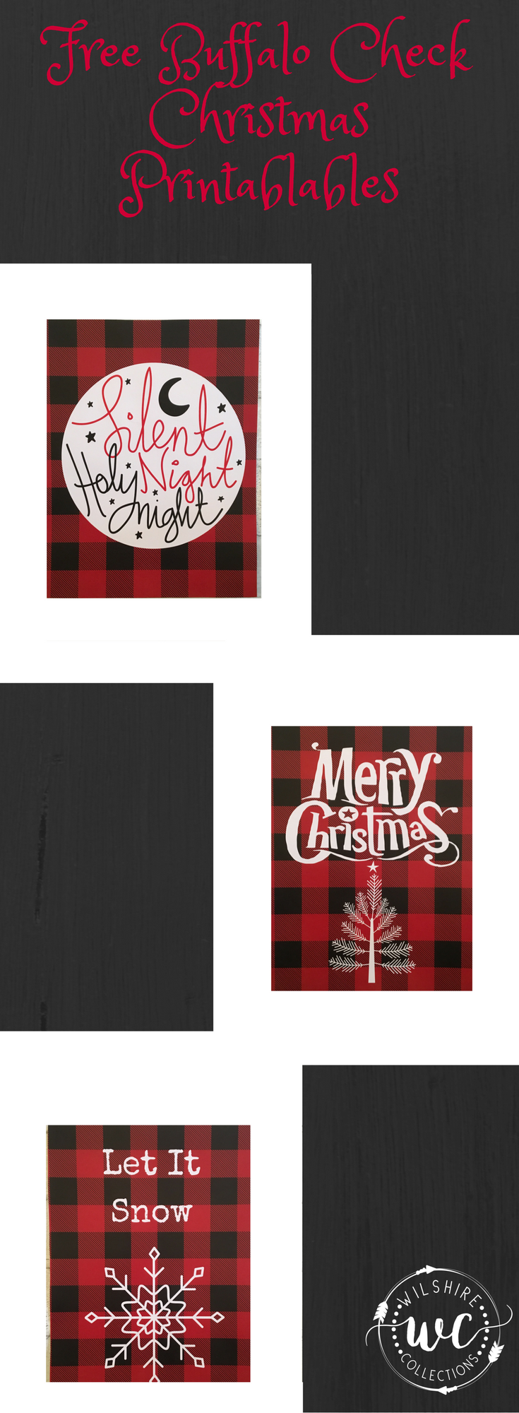 buffalo check christmas printables 3 free printables merry christmas