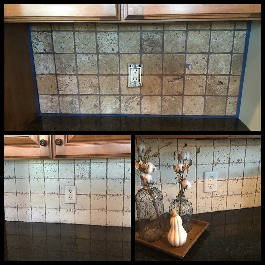 Backsplash can be painted? Sure can, I did it on an impulse!