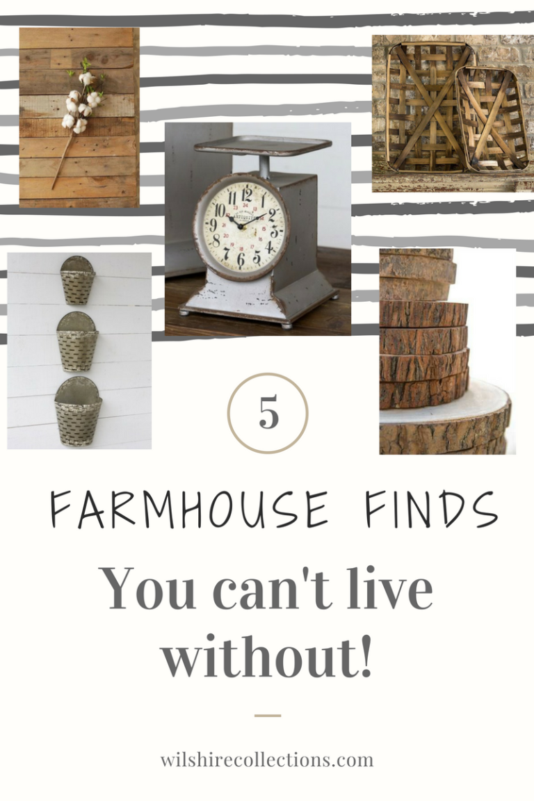 Farmhouse Finds that you can't live without! Find out my top 5 must haves!