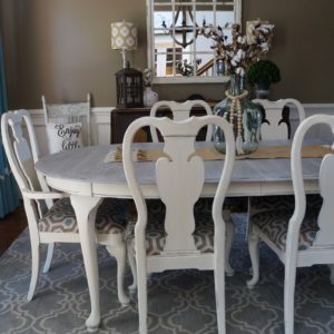 Kirlands arched mirror dining room