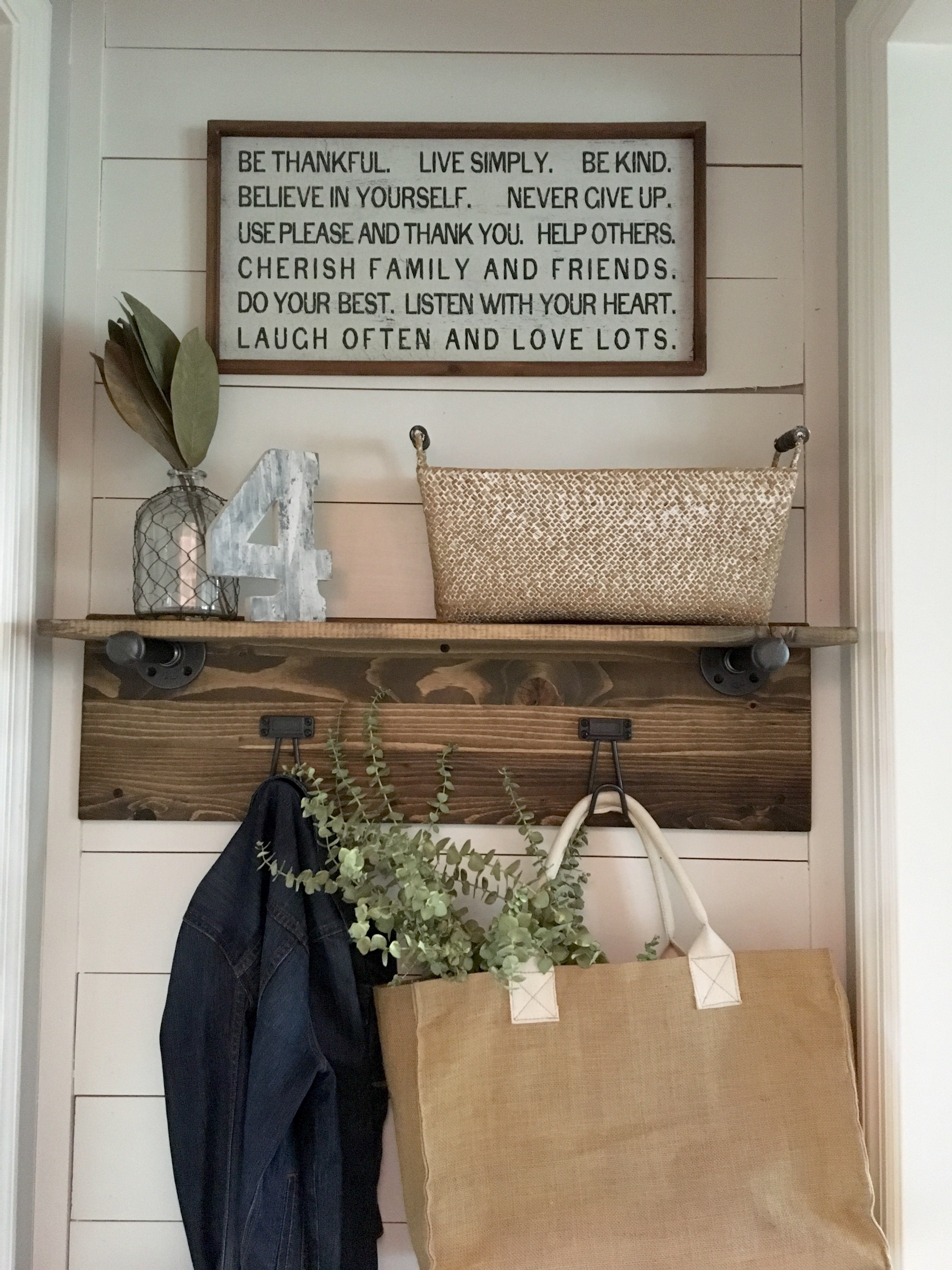 How to create a mudroom in a small space and make it farmhouse fabulous!