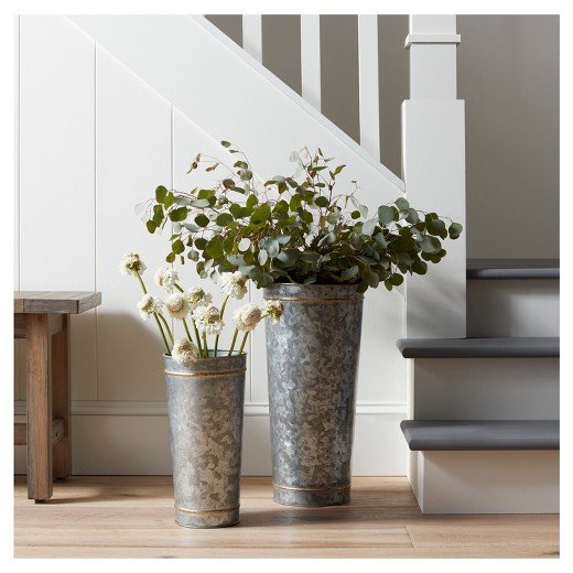 Target Hearth and Hand Galvanized Vase by Joanna Gaines