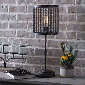 Kirklands decor that I love. Beaded industrial lamp