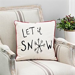 Christmas decor gift guide let it snow buffalo check pillow