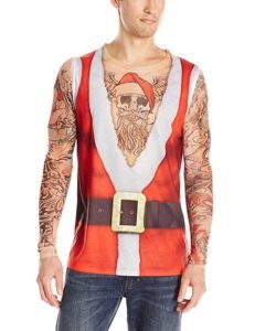 ugly christmas sweater mans tatto shirt