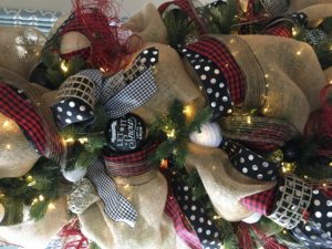 christmas tree how to decorate with ribbon and filler