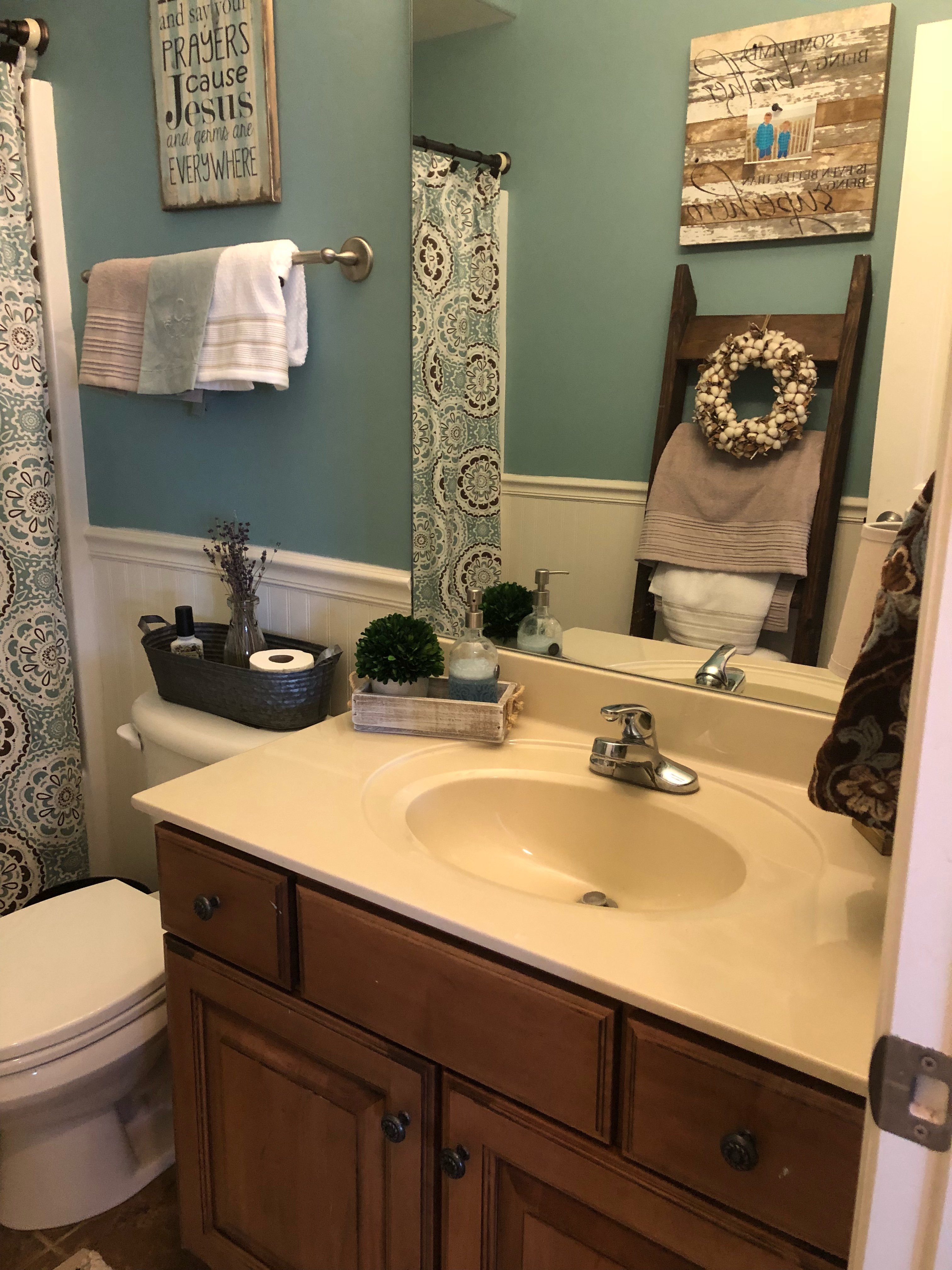 $100 Room Challenge…guest bathroom makeover! See the before pics here!