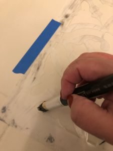 stencil tutorial on painted floors