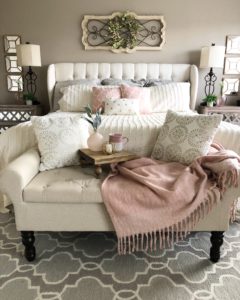 how to add blush into your decor
