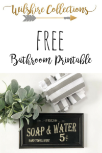 free bathroom printable for you! Lather, rinse, repeat!