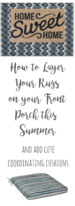 Layering your front porch rugs for summer