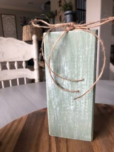 DIY wood pumpkin painted for an easy and fun Fall DIY project