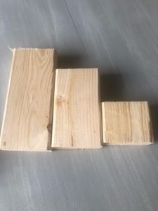 DIY wood pumpkins using scrap 2x4 wood for an easy fall diy