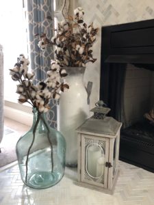 How to transition your decor from Summer to fall with cotton stems