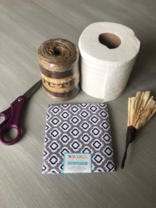 Toilet Paper Fabric Pumpkins easy fall diy project with supply list
