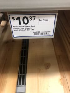 DIY Buffalo Check Porch Board the wood I used