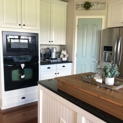 My painted kitchen cabinet makeover…before, after and everything in between!