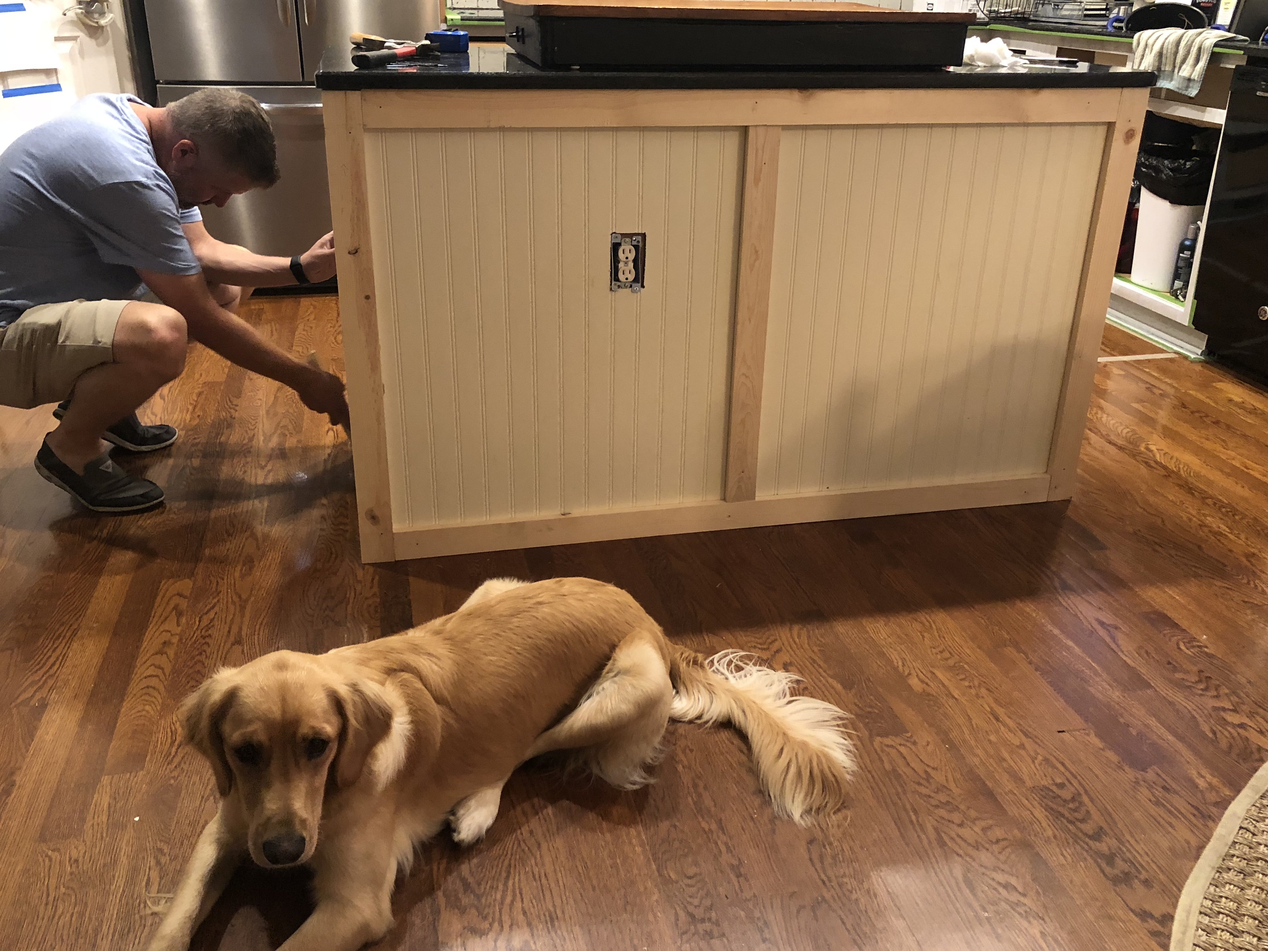 My Painted Kitchen Cabinet Makeover Adding Board And Batten To