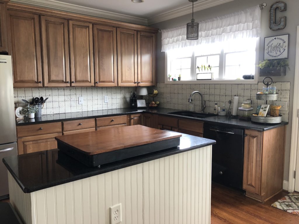 My painted kitchen cabinet makeover before they were ...