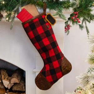 Walmart stockings buffalo check