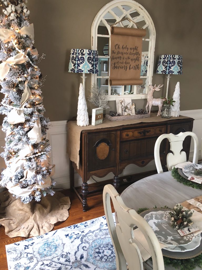 Rustic Glam Christmas Dining Room! - Wilshire Collections