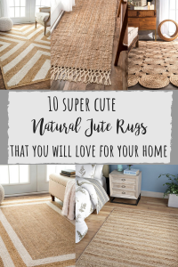 10 cute natural jute rugs that you will love for your home! All affordable and adorable!