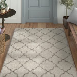 10 neutral area rugs for your home, shag rug with pattern