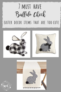 Buffalo check Easter decor that is a must have this year!
