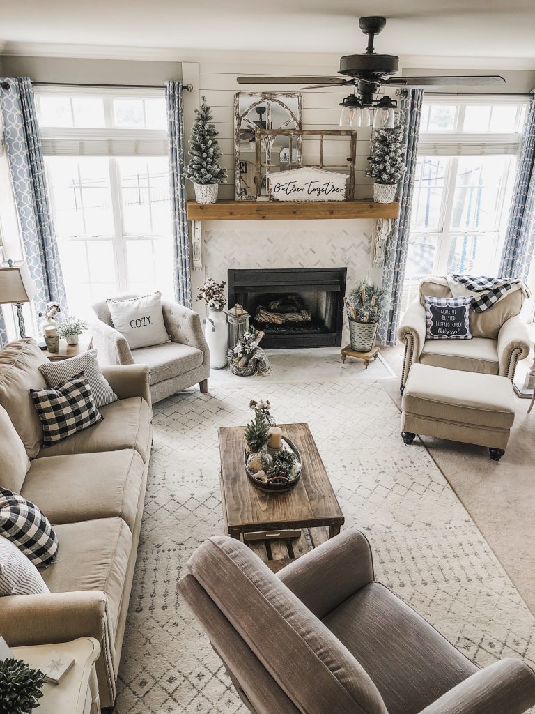 Cozy Winter Living Room Decor! The perfect transition after Christmas ...