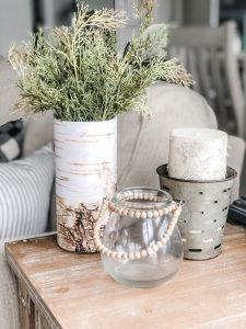 DIY Faux birchwood vase for under $2, super cute for winter decor