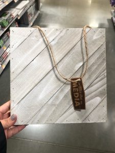 Easy DIY picture frame using walmart supplies- walmart board