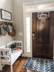 Entry way decorating ideas with a real life shot
