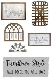 Farmhouse wall decor you will love! Signs, clocks and more!