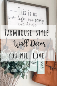 Farmhouse wall decor you will love for your home! Clocks, signs and more!