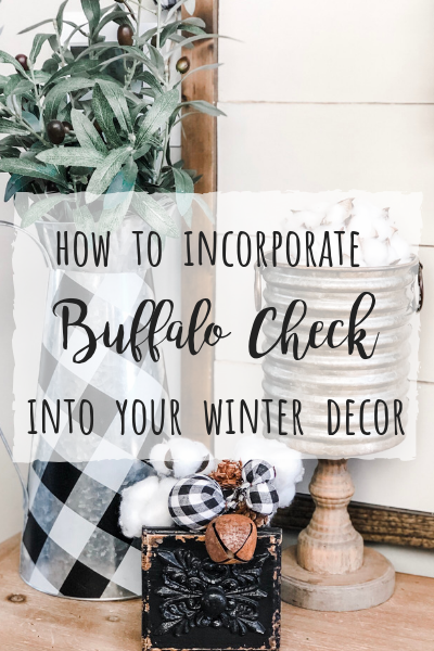 How to incorporoate buffalo check into your winter decor