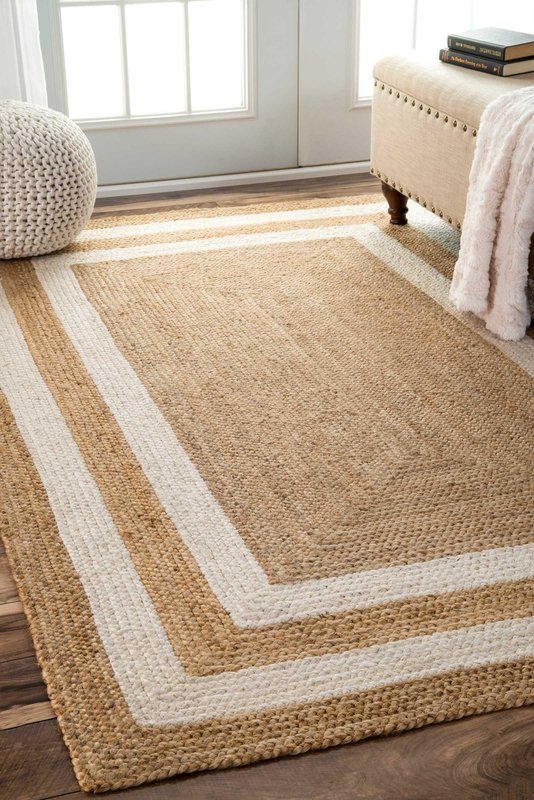 My favorite natural Jute and Sisal Rugs white boarder Wilshire