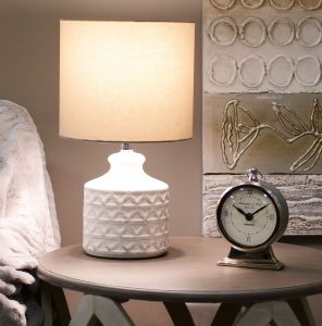 cute and stylish lamps- white diamond