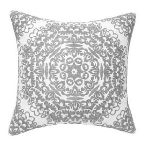 Cute everyday throw pillows for your home- medallion in different colors