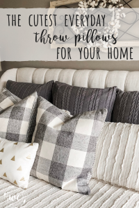 The cutest everyday throw pillows for your home! SO many styles and all so affordable too!