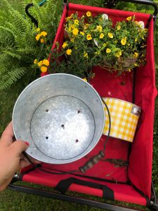 2 hacks to create easy outdoor planters, holes drilled in buckets