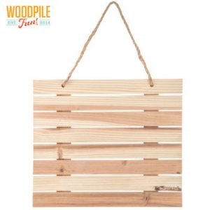 Easy pallet wood decor- using pallet board from Hobby Lobby