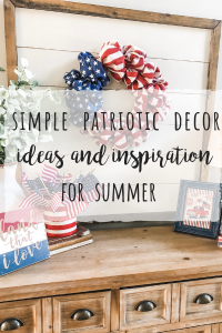 Simple patriotic decor ideas for Summer