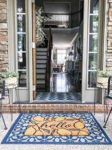 Small front porch ideas for Spring and Summer- my entry to my home