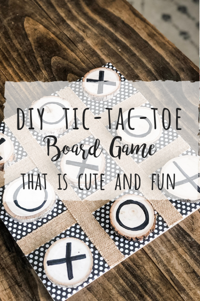 DIY Tic-Tac-Toe Game that’s cute and fun!