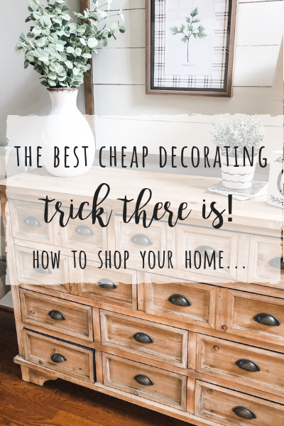 The best cheap decorating trick there is- how to shop your home!
