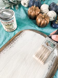 fall dough bowl idea, painting it white