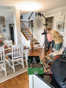 Christmas photo shoot with Old Time Pottery- behind the scenes!