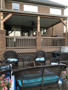 Covered porch makeover reveal